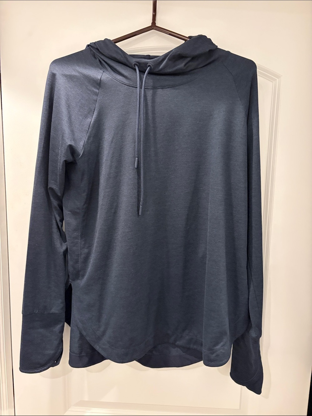 Women’s Athleta Long-Sleeve Hooded Shirt - Slate Blue